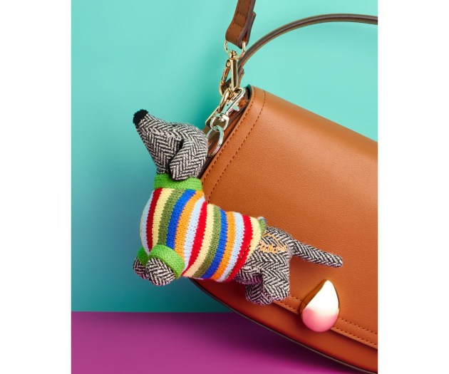 Tweed Sausage dog bag charm lifestyle website